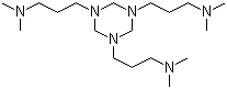 structure of CAS# 15875-13-5, 1,3,5-三(二甲基胺丙基)-1,3,5-六氢化三嗪