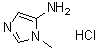 structure of CAS# 1588441-15-9, 1-甲基-1H-咪唑-5-胺盐酸盐