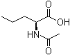 N-乙酰基-L-正缬氨酸分子结构 (CAS 15891-50-6)