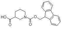 N-(9-芴基甲氧羰基)哌啶-3-羧酸分子结构 (CAS 158922-07-7)