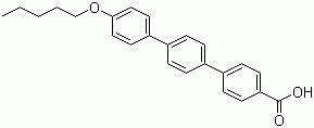 对戊氧基三联苯甲酸分子结构 (CAS 158938-08-0)