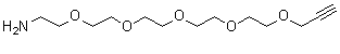 3,6,9,12,15-五氧杂十八碳-17-炔-1-胺分子结构 (CAS 1589522-46-2)