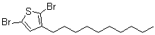 2,5-二溴-3-癸基噻吩分子结构 (CAS 158956-23-1)