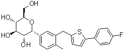 CAS 登录号：1589590-87-3, (1R)-1,5-脱水-1-C-[3-[[5-(4-氟苯基)-2-噻吩基]甲基]-4-甲基苯基]-D-山梨糖醇
