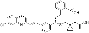 孟鲁司特分子结构 (CAS 158966-92-8)