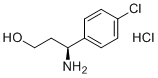 (S)-3-(4-chlorophenyl)-beta-alaninol HCl molecular structure (CAS 1590388-37-6)