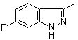 structure of CAS# 159305-16-5, 6-氟-3-甲基-1H-吲唑