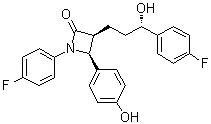 structure of CAS# 1593543-07-7, (3S,4S)-1-(4-氟苯基)-3-[(3S)-3-(4-氟苯基)-3-羟基丙基]-4-(4-羟基苯基)-2-氮杂环丁酮