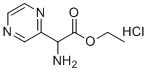 structure of CAS# 159470-82-3, 乙基2-氨基-2-(吡嗪-2-基)乙酸酯盐酸盐