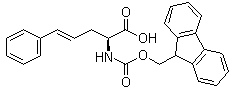 [S-(E)]-2-[芴甲氧羰基氨基]-5-苯基-4-戊烯酸分子结构 (CAS 159610-82-9)