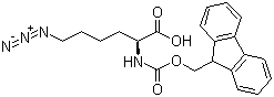 6-叠氮-N-[(9H-芴-9-基甲氧基)羰基]-L-正亮氨酸分子结构 (CAS 159610-89-6)