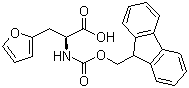 N-芴甲氧羰基-2-呋喃基-L-丙氨酸分子结构 (CAS 159611-02-6)