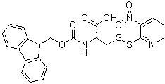 structure of CAS# 159700-51-3, N-[芴甲氧羰基]-3-[(3-硝基-2-吡啶基)二硫基]-L-丙氨酸