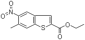 6-甲基-5-硝基苯并噻吩-2-甲酸乙酯分子结构 (CAS 159730-73-1)