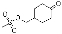 4-[(甲烷磺酰基氧基)甲基]环己酮分子结构 (CAS 1598384-36-1)