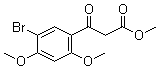 5-溴-2,4-二甲氧基-beta-氧代苯丙酸甲酯分子结构 (CAS 1598387-86-0)