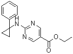 CAS 登录号：1598426-03-9, 2-[(1-苯基环丙基)氨基]-5-嘧啶羧酸乙酯