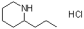 2-丙基哌啶盐酸盐分子结构 (CAS 15991-59-0)