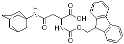 structure of CAS# 159926-84-8, N-Fmoc-N'-1-金刚烷基-L-谷氨酰胺