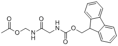 [2-(芴甲氧羰基-氨基)乙酰氨基]甲基乙酸酯分子结构 (CAS 1599440-06-8)