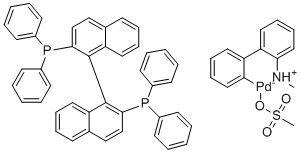 rac-BINAP Pd G4分子结构 (CAS 1599466-90-6)