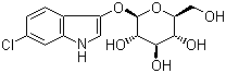 6-氯-3-吲哚基-beta-D-吡喃葡萄糖苷分子结构 (CAS 159954-28-6)