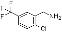 2-氯-5-(三氟甲基)苄胺分子结构 (CAS 15996-78-8)