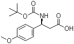 (S)-Boc-4-甲氧基-beta-苯丙氨酸分子结构 (CAS 159990-12-2)