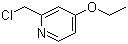 2-(氯甲基)-4-乙氧基吡啶分子结构 (CAS 159996-13-1)