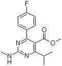4-(4-氟苯基)-2-(甲基氨基)-6-异丙基嘧啶-5-羧酸甲酯分子结构 (CAS 160009-36-9)