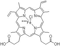 Hemin molecular structure (CAS 16009-13-5)