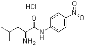 structure of CAS# 16010-98-3, (2S)-2-Amino-4-methyl-N-(4-nitrophenyl)-pentanamide monohydrochloride