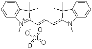 CAS 登录号：16021-25-3, 1,3,3-三甲基-2-[3-(1,3,3-三甲基-2-吲哚啉亚基)丙烯基]-3H-吲哚鎓高氯酸盐