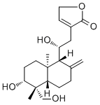 14-去氧基-11-羟基穿心莲内酯分子结构 (CAS 160242-09-1)
