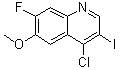 4-氯-7-氟-3-碘-6-甲氧基喹啉分子结构 (CAS 1602859-53-9)