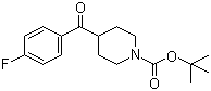 structure of CAS# 160296-40-2, 4-(4-氟苯甲酰基)哌啶-1-甲酸叔丁酯
