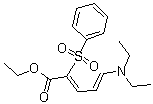 5-(二乙基氨基)-2-(苯磺酰基)-2,4-戊二烯酸乙酯分子结构 (CAS 160306-22-9)