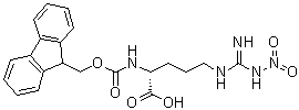 structure of CAS# 160347-94-4, N2-[芴甲氧羰基]-N5-[亚氨基(硝基氨基)甲基]-D-鸟氨酸
