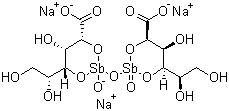 structure of CAS# 16037-91-5, 葡萄糖酸锑钠