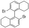 2,2'-二溴-5,5',6,6',7,7',8,8'-八氢-1,1'-联萘分子结构 (CAS 160456-37-1)
