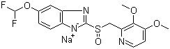 潘托拉唑钠分子结构 (CAS 160488-53-9)