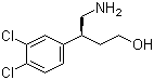 structure of CAS# 160707-16-4, (S)-4-Amino-3-(3,4-dichlorophenyl)butan-1-ol