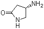 (4S)-4-氨基吡咯烷-2-酮分子结构 (CAS 160806-40-6)