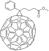 2alpha-Phenyl-1,2(2alpha)-homo[5,6]fullerene-C60-lh-2alpha-butanoic acid methyl ester molecular structure (CAS 160848-21-5)