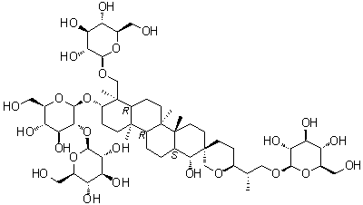 凤仙萜四醇苷 K分子结构 (CAS 160896-49-1)