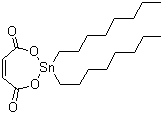 structure of CAS# 16091-18-2, Dioctyl(maleate)tin
