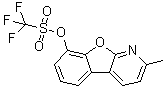 structure of CAS# 1609373-98-9, 1,1,1-Trifluoromethanesulfonic acid 2-methylbenzofuro[2,3-b]pyridin-8-yl ester