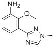 2-甲氧基-3-(1-甲基-1H-1,2,4-三唑-3-基)苯胺分子结构 (CAS 1609394-10-6)
