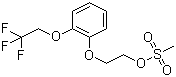 2-[2-(2,2,2-三氟乙氧基)苯氧基]乙基甲磺酸酯分子结构 (CAS 160969-03-9)