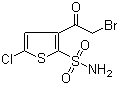 CAS 登录号：160982-11-6, 3-(溴乙酰基)-5-氯-2-噻吩磺酰胺